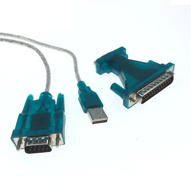 USB 2.0 macho para DB9 RS232 macho PL2303 Serial Cabo Adaptador Para Impressora portátil com driver