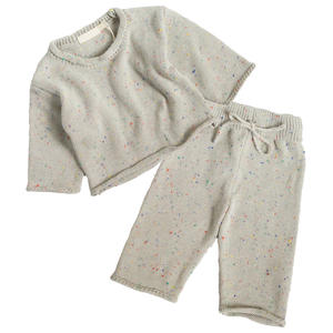 Großhandel Custom Boutique Baby kleidung 2-teiliges Set Baby pullover Boy Chunky Crochet Knit Designs Soft Winter - Product Image 2