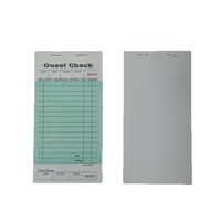 Carnet de reçus personnalisé vert pour hôtel, restaurant, serveur, cuisine, 1 couche, autocopiant, impression de factures, formulaires de commande, factures