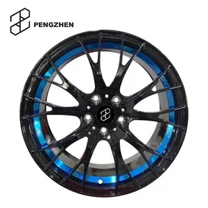 Pengzhen Kleurrijk Design Aluminium 16 17 Inch 18 "Gesmede Lichtmetalen Velgen 5X112 Blauwe Lip Velgen Voor Mini Cooper