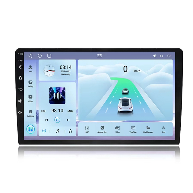 9/10 Inch 4+4core Android Car Radio with GPS USB FM Transmitter Built-in WiFi for CarPlay & Android Auto DSP for Player