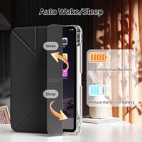 Étui transparent Y Fold avec porte-crayon pour iPad Mini 7 Étui détachable