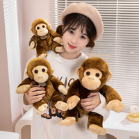 Jouets en peluche singe gorille de simulation, animaux en peluche pour enfants, vente en gros, poupée décorative, cadeau pour garçons et filles