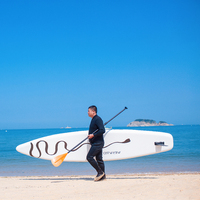 Planche de surf à queue souple en mousse souple, pratique pour les débutants et tous les niveaux de surf pour jeunes, ensemble complet avec dérives à laisse bleu
