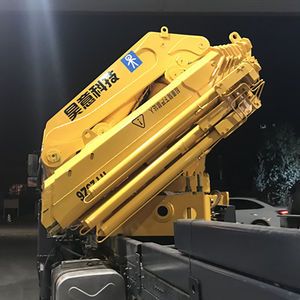 HAOY 35 Ton New Flying Jib Boom <span class=keywords><strong>Grua</strong></span> <span class=keywords><strong>Isuzu</strong></span> Truck Grúa de brazo plegable articulado 21m Rango de trabajo con nuevo núcleo de bomba de motor - Product Image 6