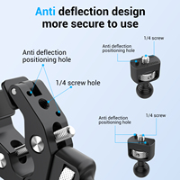 Support de téléphone de bureau en alliage d'aluminium anti-corrosion, bras articulé réglable, magnétique, étanche
