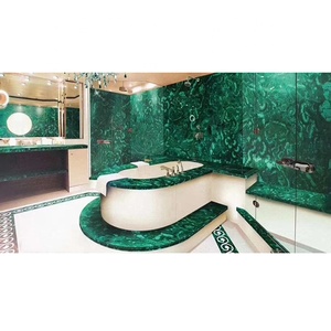 욕실 세면대 상판 및 대리석 바닥 타일용 고급 천연 녹색 말라카이트 마노 - Product Image 4