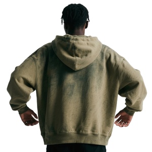 Meilleure vente de sweat à capuche Streetwear pour homme sweat à capuche personnalisé lavé à l'acide automne saison - Product Image 2