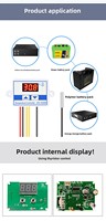 Régulateur de température de température de haute précision ZFX-W3007 contrôleur d'affichage à LED numérique pour batterie au Lithium 12V 60V capteur 1m
