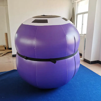 Costume gonflable publicitaire Beile personnalisable en PVC violet en forme de 8