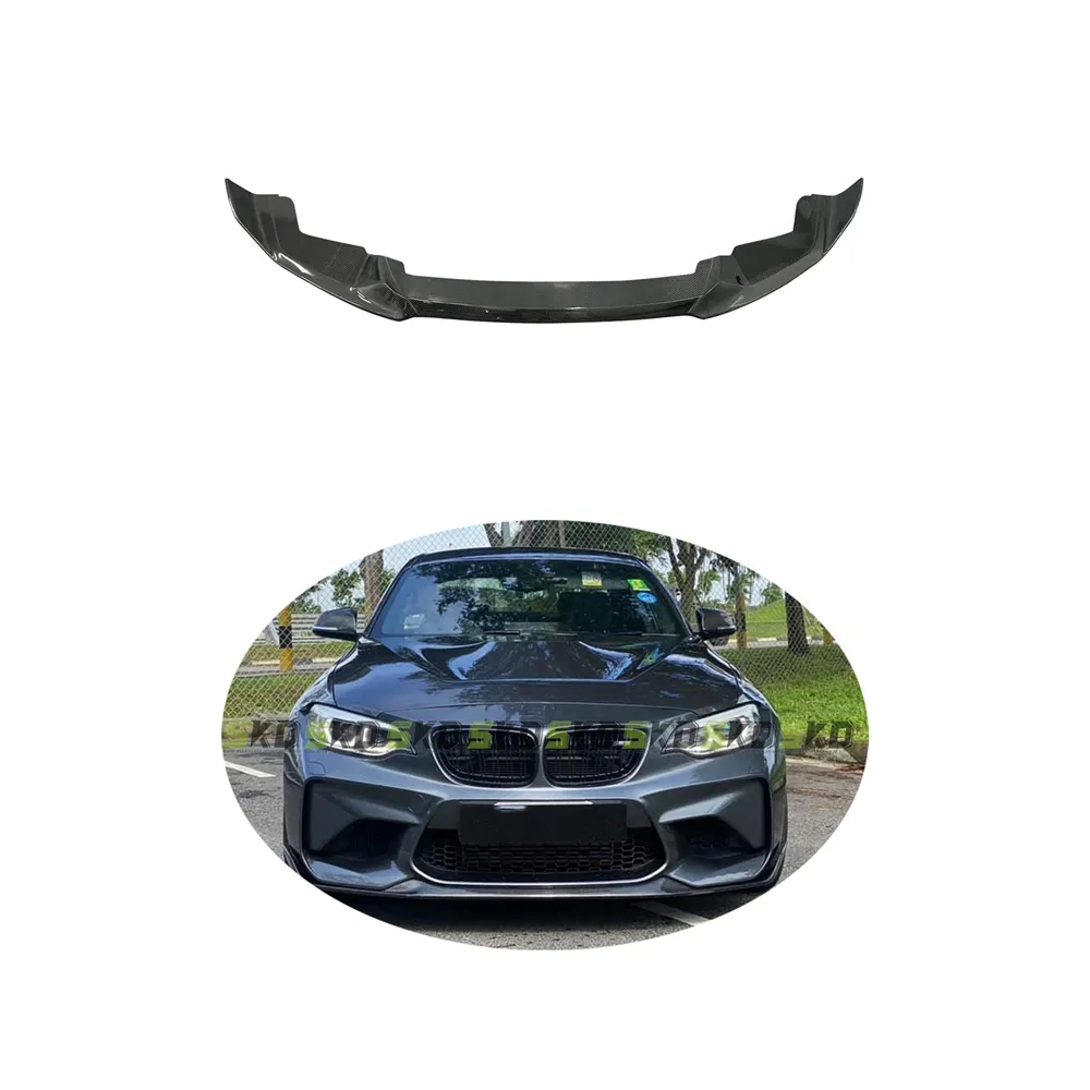Shark Dynamic Front Body Kit für BMW F87 M2 bis Real Dry Carbon Faser CS Typ Front Splitter Lips