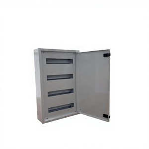 Boîtier de distribution MCB 4 rangées 56 voies en acier IP54, armoire électrique de télécommunications intérieure, panneau de distribution métallique, boîtier de commande - Product Image 1