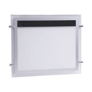 Cadres LED magnétiques rectangulaires A4 à face unique pour publicité, luminaires LED en cristal à suspendre aux fenêtres, haute luminosité, contrôle par application - Product Image 2