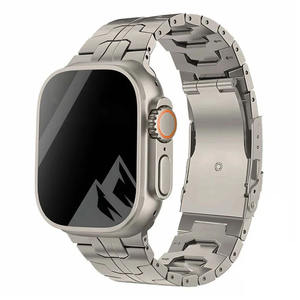 <span class=keywords><strong>Correa</strong></span> de Reloj de Titanio para Iwatch 11 10 9 8 7 6 5 4 3 2 1 Ultra, <span class=keywords><strong>Correa</strong></span> de Reloj Curva de Metal de Titanio para <span class=keywords><strong>Apple</strong></span> 38/40/41/42/44/45/49mm - Product Image 1
