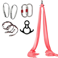 Kit de démarrage pour hamac de yoga pour femmes, pour la maison, exercices d'équilibre et de force en intérieur, balançoire volante avec sangle d'extension, hamac de yoga suspendu