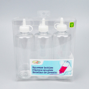 Squeeze Bottles 180Ml <b>Plastic</b> Cylinder Screw <b>Cap</b> Household Use - Product Image 1