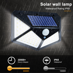 Lámpara de Pared LED para Exteriores, Impermeable IP65, de ABS, con Energía Solar Monocristalina, Sensor de Movimiento, Alcance de Detección de 8-10 m, 1800 mAh, para Jardín - Product Image 4