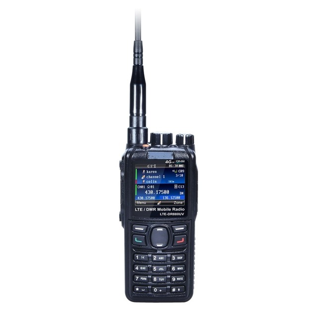 4G PoC WiFi UHF DMR LTE-DR880UV Walkie Talkie for IPX6 Water Resistant 5W Output Unlimited Talking Range Dispatching System