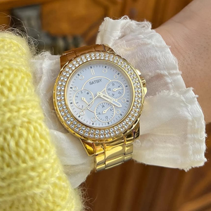 Reloj <span class=keywords><strong>de</strong></span> Pulsera para <span class=keywords><strong>Mujer</strong></span> <span class=keywords><strong>GUESS</strong></span> GW0410L1, Diseño Simple con Manecillas, Caja <span class=keywords><strong>de</strong></span> 36 mm, Correa <span class=keywords><strong>de</strong></span> 16 mm, Acero Inoxidable, Cronógrafo <span class=keywords><strong>de</strong></span> Cuarzo, 30 m - Product Image 3