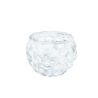 Lanterne citrouille sphérique nordique en verre épais, support de bougie pour dîner aux chandelles, décoration d'intérieur