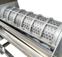 Industriële schroefpers voor vers sinaasappelsap, op maat gemaakte sapcentrifuge voor koudgeperste vruchten