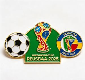 Fabricantes Sin Pedido Mínimo, Artesanías Metálicas Antiguas, Insignias Personalizadas para Eventos Deportivos Mundiales, Copas, Esmalte Duro y Blando, Metal Chapado en Oro - Product Image 1