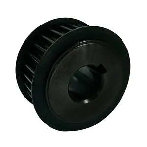 Black Cast Iron Timing Belt Pulley For Power Transmission