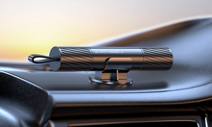 Outil d'évacuation d'urgence automobile 2-en-1 en acier au tungstène, mini marteau de sécurité pour voiture, coupe-ceinture de sécurité, accessoire de sécurité intérieur pour véhicule - Product Image 4