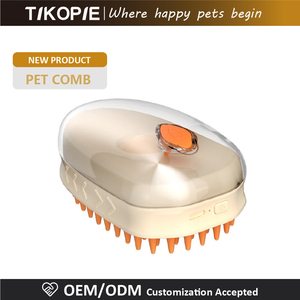 หวีแปรงสเปรย์ไฟฟ้าสำหรับแมวและสุนัขหวีนวดสัตว์เลี้ยงทำจากซิลิโคน - Product Image 3