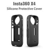 Housse de protection en silicone pour Insta 360 X5 X4 Housse de protection pour objectif souple pour accessoires de caméra panoramique 360