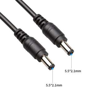 Kabel daya DC 5.5 2.1x5.5mm 2 Pin, 2.1 5521 pria KE pria Dc kabel Jack, ekstensi konektor - Product Image 1
