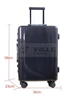Ville Factory Direct Valises de voyage personnalisées en fibre de carbone de 20 pouces Valise en fibre de carbone haute résistance Bagages