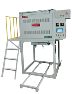 Four de fusion de verre à haute température GWL SS Modèle 1200c, petit format, 65 kW, électrique, à chargement par le bas avec élévateur - Product Image 1