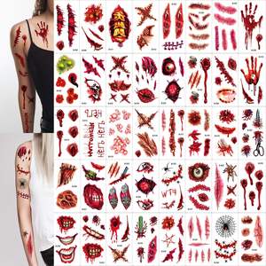 2023 nuovo arrivo Body Art cicatrice Stick <span class=keywords><strong>tatuaggio</strong></span> Stick <span class=keywords><strong>divertente</strong></span> orrorbloody cicatrice per festa di Halloween - Product Image 2