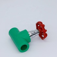 Vanne à boisseau sphérique femelle 1/2 de 32 mm en PPR (polypropylène) pour matériaux de plomberie sur mesure, raccords de tuyauterie en plastique pour l'alimentation en eau