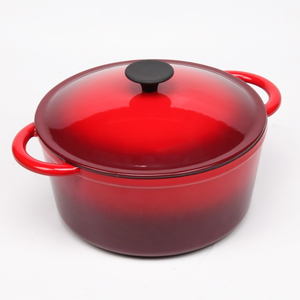 Batterie de cuisine en céramique émaillée profonde de la meilleure conception, outils de cuisine, marmite à fond plat, poêle à frire pour <span class=keywords><strong>four</strong></span> hollandais, poêles à soupe - Product Image 1