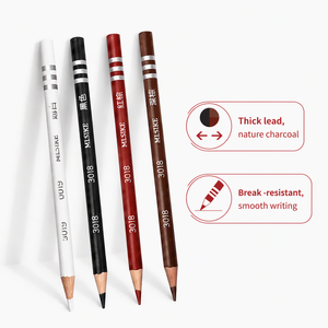 ดินสอถ่านสี 4 แท่ง สำหรับวาดภาพร่างและระบายสี - ชุดเครื่องเขียนดินสอไม้คุณภาพพรีเมียม - Product Image 1