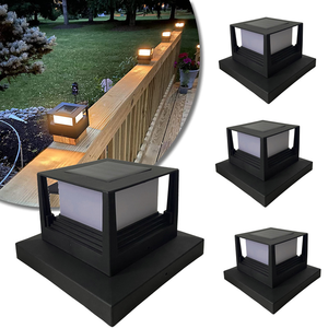 Luces LED Solares para Postes, Luces Decorativas para Cercas, Pilares y Terrazas, Compatibles con Postes de <span class=keywords><strong>Madera</strong></span> de 4x4, 5x5 o <span class=keywords><strong>6x6</strong></span> para Jardín y Patio - Product Image 1