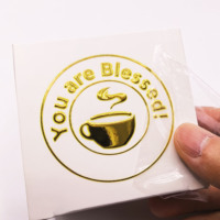 Résine UV pour marquage à chaud OEM/ODM en gros pour autocollants de transfert sensible à la pression, étanches, avec logo personnalisé, pour promotion de produits alimentaires et de marques