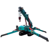 Super haute qualité 1t/10 tonnes/30m batterie chenille grue araignée prix compétitif avec moteur pompe comme composants de base