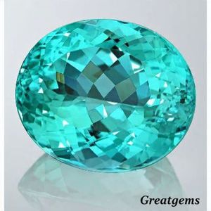 Tự Nhiên Paraiba Tourmaline Hình Bầu Dục Cắt Lỏng Đá Quý Neon Màu Xanh Glow Cao Cấp <span class=keywords><strong>AAA</strong></span> + - Product Image 2