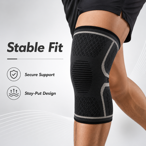 Genouillères de sport professionnelles Umax en fibre de polyester pour le basketball, la course à pied, le football, le badminton, protection professionnelle pour hommes et femmes - Product Image 1