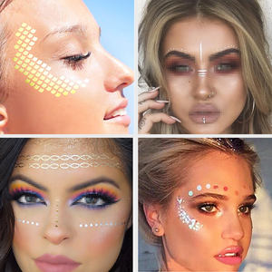 <span class=keywords><strong>Tatuaggio</strong></span> Temporaneo Professionale Personalizzato per Viso, Impermeabile, con Lamina Dorata, per Occhi e Lentiggini, Prezzo Basso, Vendita all'Ingrosso - Product Image 4