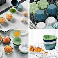 Moule à muffins en silicone de qualité alimentaire, 12 cavités, réutilisable, antiadhésif, écologique, compatible lave-vaisselle, outil de cuisson pour cupcakes, gâteaux, gelées, œufs