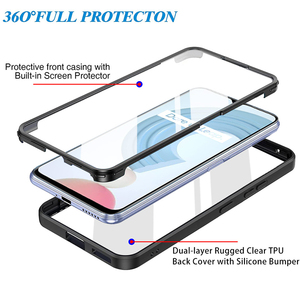 Per Oppo <span class=keywords><strong>REALME</strong></span> <span class=keywords><strong>C21</strong></span> C25Y C25S retro Coque morbido flessibile TPU 360 antiurto <span class=keywords><strong>Cover</strong></span> completa 2 in 1 custodia protettiva per schermo per telefono fornitore - Product Image 3