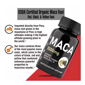 Bán buôn Maca viên nang OEM thảo dược tự nhiên bổ sung cho năng lượng tăng mông mở rộng và sức khỏe tổng thể hỗ trợ - Product Image 6