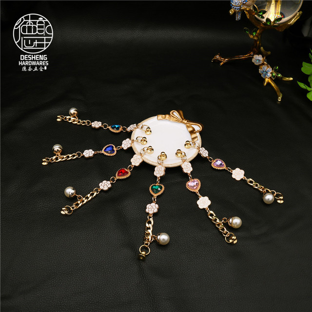 Guangdong Quality Keychain Pendant DIY Cell Phone Charms Rhinestone Phone Strap Charm