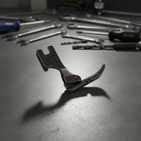 Pied presseur antifriction industriel en aluminium usiné CNC de type brochage pour machines à coudre et pièces de machines à confection