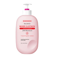 Lotion Corporelle Hydratante OEM Bio Végane Fraise Vanille Super Éclaircissante Anti-Taches Anti-Rides au Beurre de Karité pour Adultes