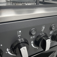 Cuisinière à gaz et électrique haut de gamme, quatre plaques, deux plaques électriques, deux brûleurs à gaz avec four